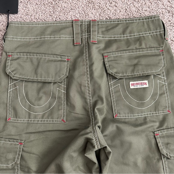 True Religion Military Single Needle Cargo Pant Kalamata Olive Womens 27 - Picture 5 of 15